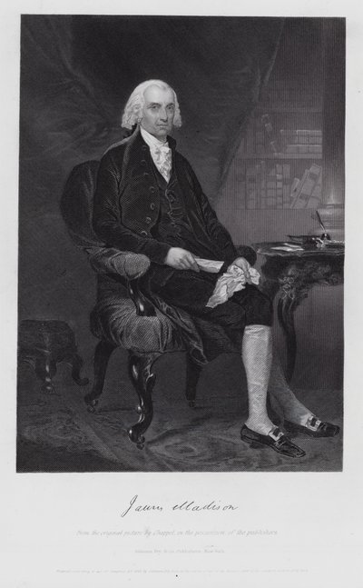 James Madison (rytina) od Alonzo (after) Chappel