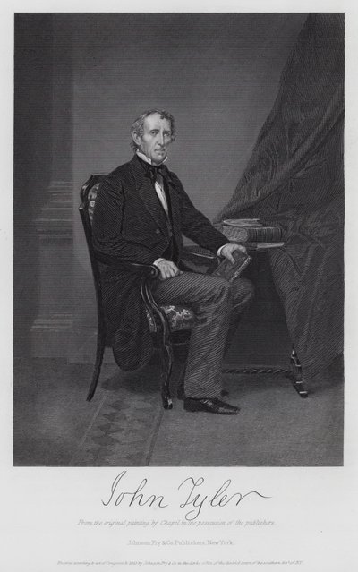 John Tyler (rytina) od Alonzo (after) Chappel