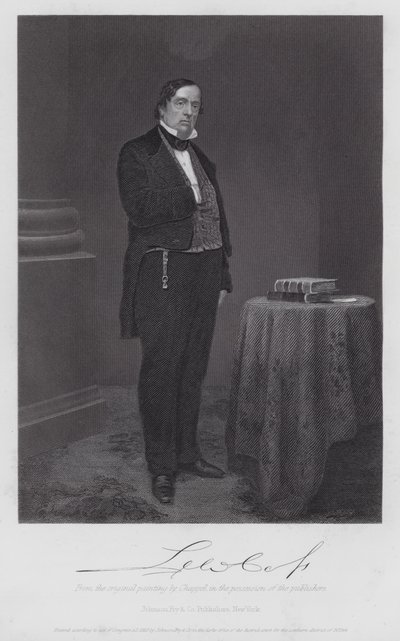 Lewis Cass (rytina) od Alonzo (after) Chappel