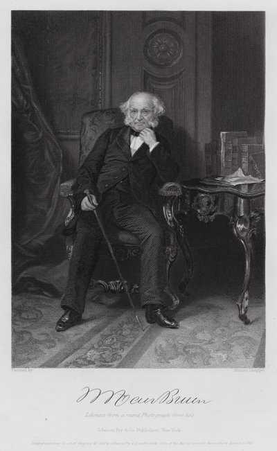 Martin Van Buren (rytina) od Alonzo (after) Chappel
