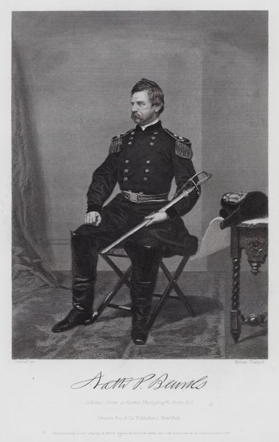Nathaniel Prentiss Banks (rytina) od Alonzo (after) Chappel