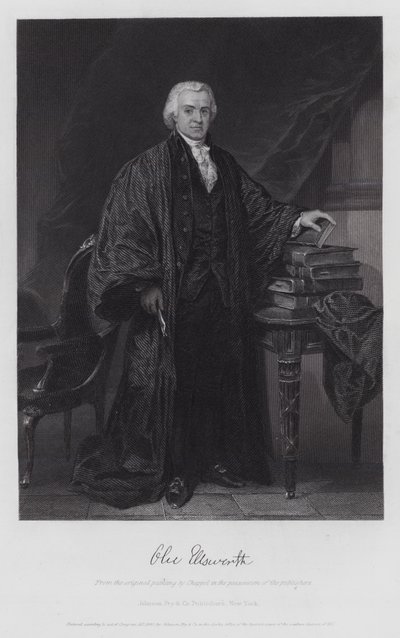 Oliver Ellsworth (rytina) od Alonzo (after) Chappel