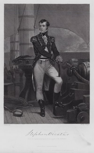 Stephen Decatur (rytina) od Alonzo (after) Chappel