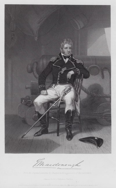 Thomas Macdonough (rytina) od Alonzo (after) Chappel