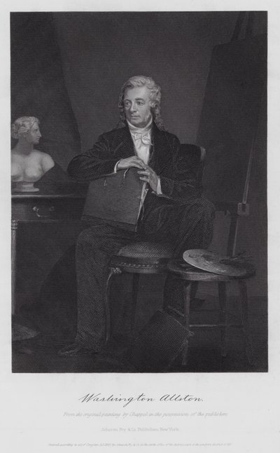 Washington Allston (rytina) od Alonzo (after) Chappel