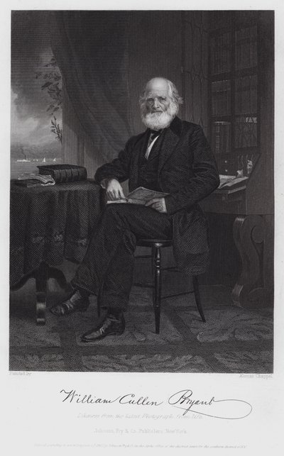 William Cullen Bryant (rytina) od Alonzo (after) Chappel