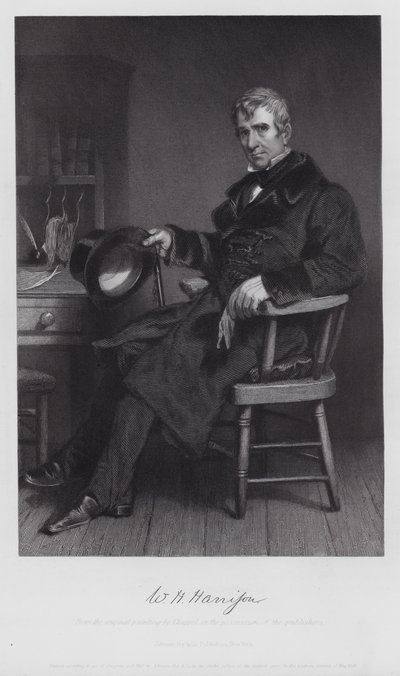 William Henry Harrison (rytina) od Alonzo (after) Chappel