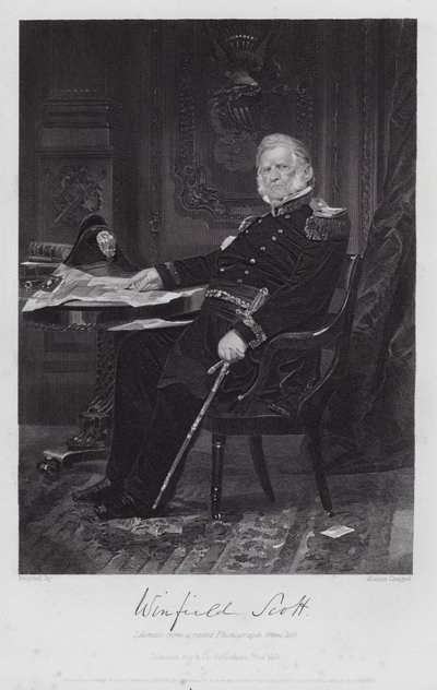 Winfield Scott (rytina) od Alonzo (after) Chappel