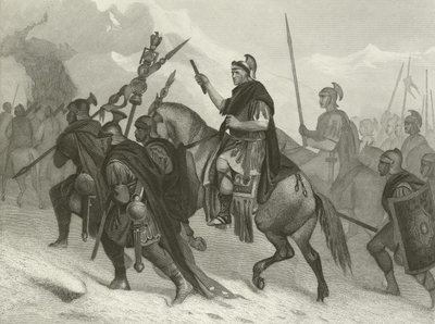 Hannibal a jeho armáda překračující Alpy, 218 př.n.l od Alonzo Chappel