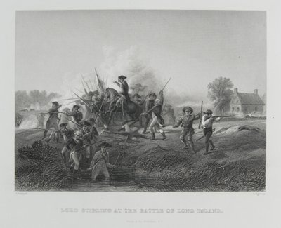 Lord Stirling v bitvě o Long Island, 1776 od Alonzo Chappel