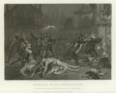 Masakr svatého Bartoloměje od Alonzo Chappel