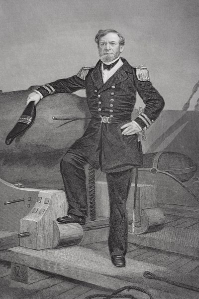 Portrét admirála Andrewa Hulla Foota (1806-63) od Alonzo Chappel