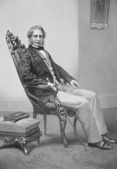 Portrét Henry Wadsworth Longfellow (1807-82) od Alonzo Chappel