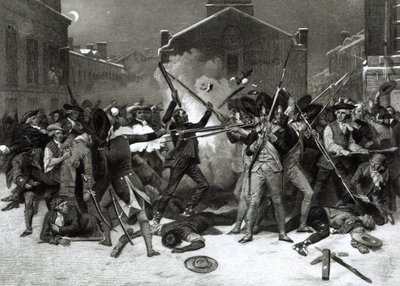 Bostonský masakr, 5. března 1770 od Alonzo Chappel