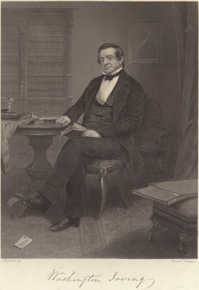 Washington Irving od Alonzo Chappel