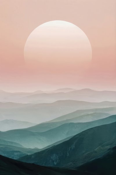Pastelový horský horizont od Alpenglow Workshop