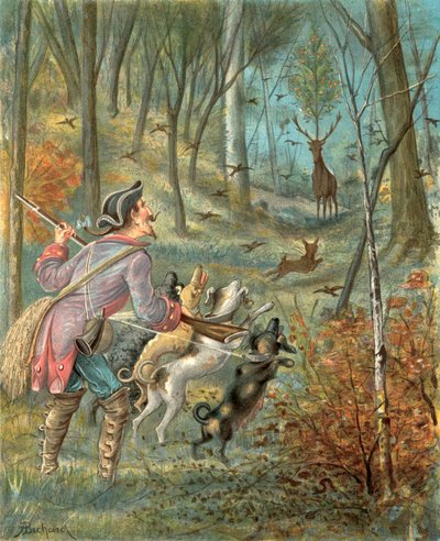 Dobrodružství barona Prášila (chromolit) od Alphonse Adolphe Bichard