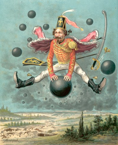 Dobrodružství barona Prášila (chromolit) od Alphonse Adolphe Bichard