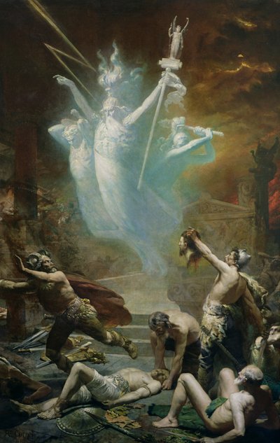 Dobytí chrámu v Delphi Galy, 1885 od Alphonse Cornet