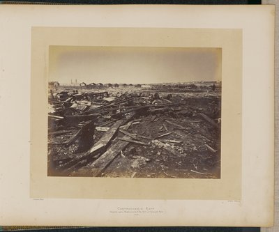 Cartoucherie Rapp. Katastrofa na Champ de Mars po výbuchu 17. května 1871. od Alphonse J. Liébert
