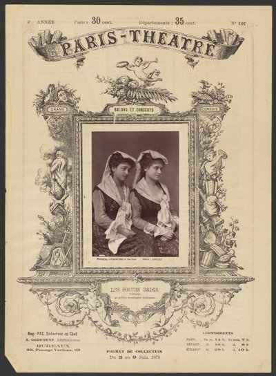 Pařížské divadlo: Les Soeurs Badia od Alphonse J. Liébert
