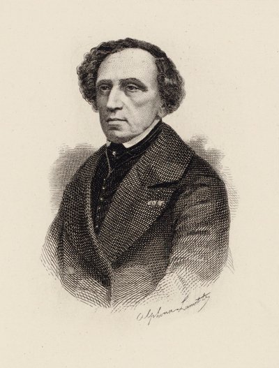 Portrét skladatele Giacoma Meyerbeera 1791-1864, 1875. od Alphonse Lamotte