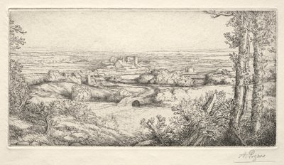 Údolí v Burgundsku od Alphonse Legros