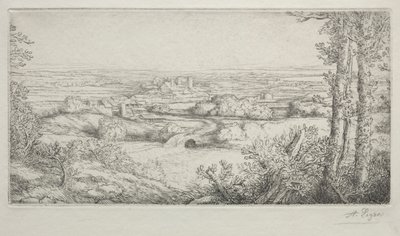 Údolí v Burgundsku od Alphonse Legros