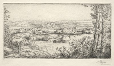 Údolí v Burgundsku od Alphonse Legros