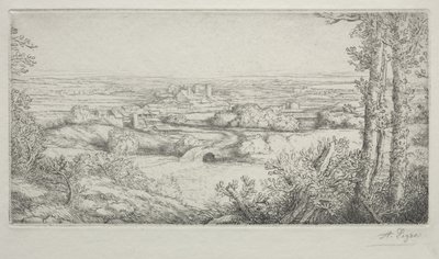 Údolí v Burgundsku od Alphonse Legros