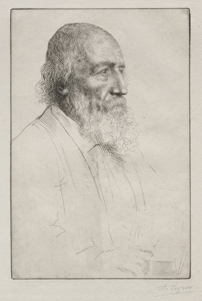 Alfred Lord Tennyson. od Alphonse Legros
