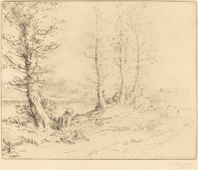 Podél řeky (Le long de la rive) od Alphonse Legros