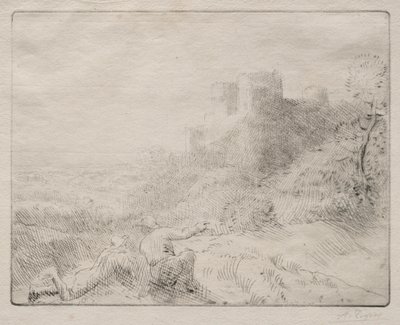 Starý zámek od Alphonse Legros