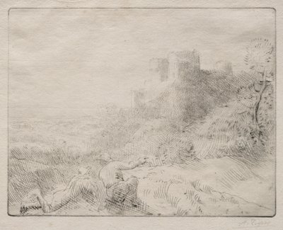 Starý zámek. od Alphonse Legros