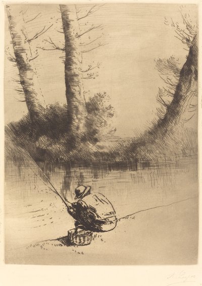 rybář (rybář) od Alphonse Legros