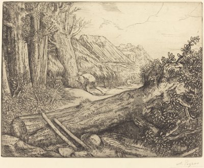 U domu dřevorubců (Chez les bucherons) od Alphonse Legros