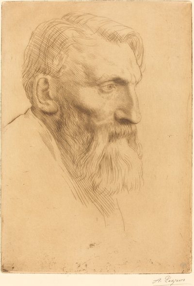 Auguste Rodin. od Alphonse Legros