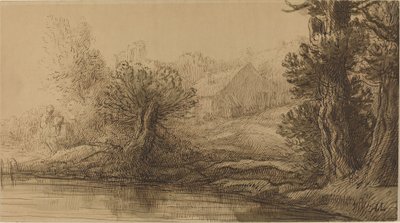 Břeh řeky. od Alphonse Legros