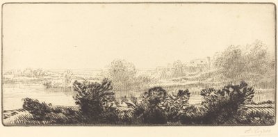 Břehy Loiry Bord de la Loire. od Alphonse Legros