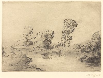 Banks of the Marne (Marne Board) od Alphonse Legros