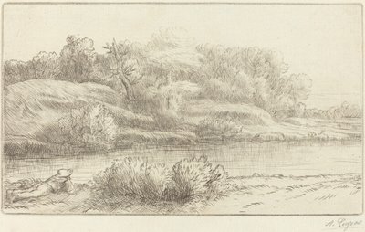 Břehy Venelle Okraj Venelle. od Alphonse Legros