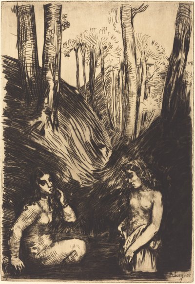 Koupající se od Alphonse Legros
