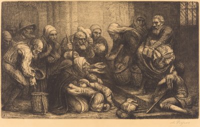 Bruselští žebráci Bruggští žebráci. od Alphonse Legros