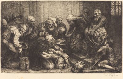 Bruselští žebráci Bruggští žebráci. od Alphonse Legros