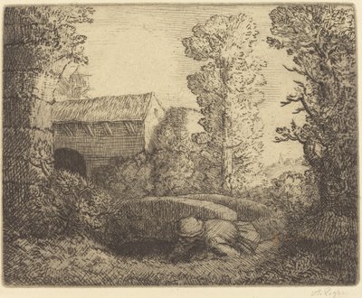 Most u mlýna (Le pont du moulin) od Alphonse Legros