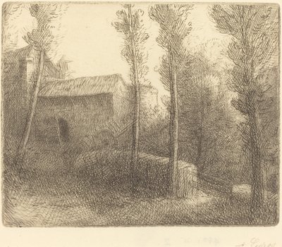 Most u mlýna (Le pont du moulin) od Alphonse Legros