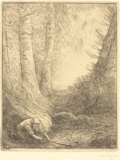 Vypalování trávy od Alphonse Legros