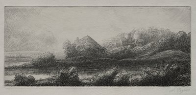 Kabina v Marsh od Alphonse Legros