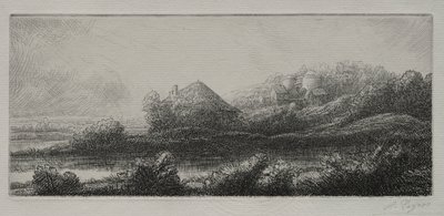 Kabina v Marsh. od Alphonse Legros