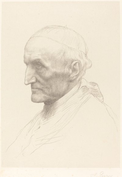 Kardinál Manning, 2. deska. od Alphonse Legros
